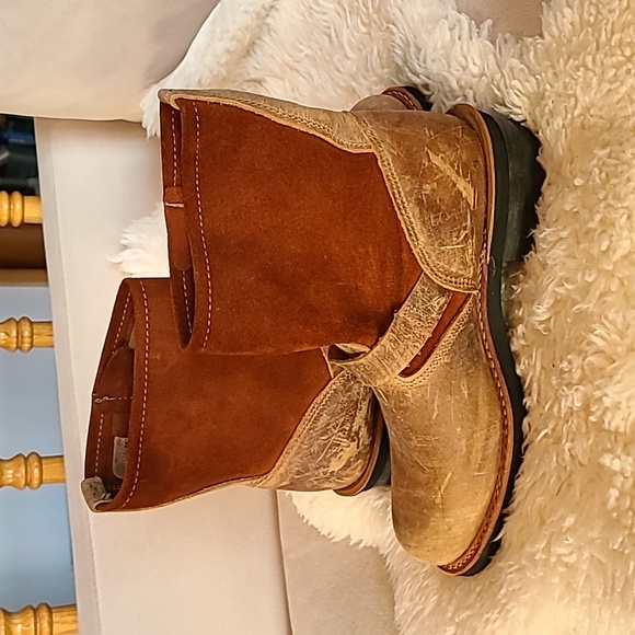 Engineer Style Leather Boots, size 8 - Picture 2 of 12